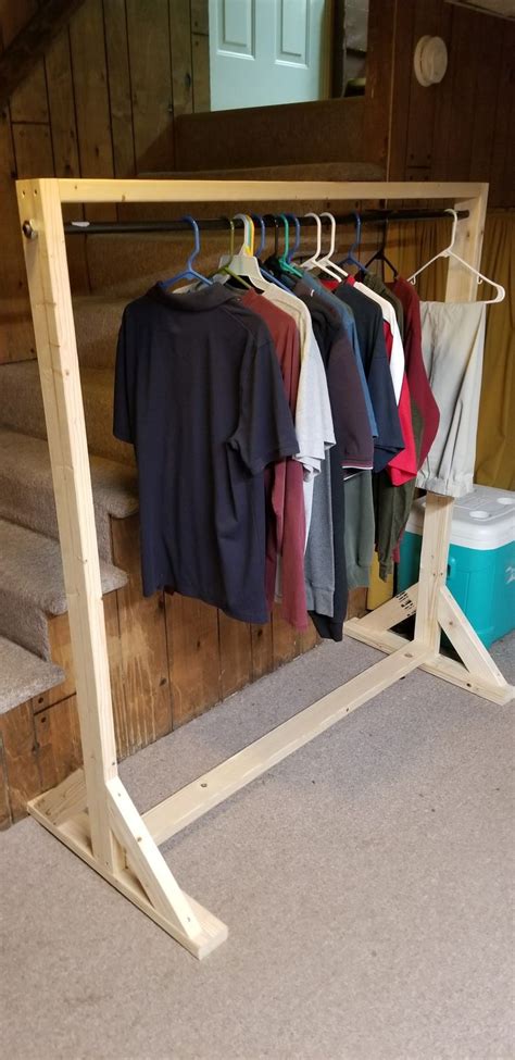 2x4 Clothes rack | Diy clothes rack wood, Diy clothes rack, Diy clothes ...