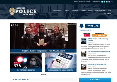 San Luis Police Department Launches New Website – San Luis Police ...