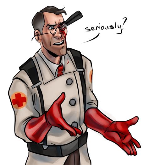 Seriously Pointing Cartoon Character | Team Fortress 2 Medic