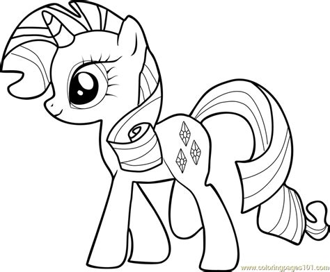 Rarity Coloring Page for Kids - Free My Little Pony - Friendship Is ...