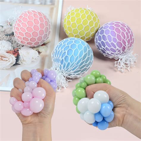 Wholesale Sensory Stress Toy Sensory Fidgets Net Mesh Grapes Ball for Kids - China Stress Balls ...