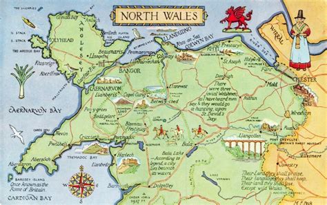 North Wales Tourist Attractions Map