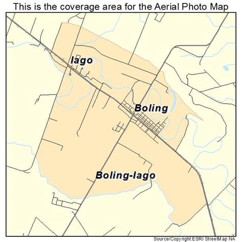 Aerial Photography Map of Boling Iago, TX Texas