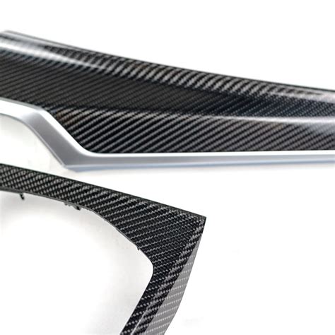 OEM BMW Gloss carbon fiber interior trim kit, curved display