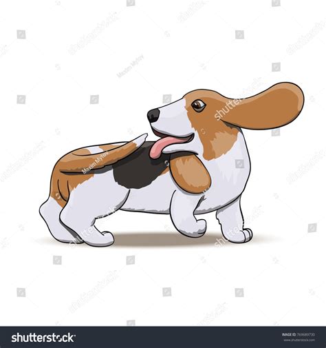 Chasing His Tail Cartoon Dog Vector Stock Vector (Royalty Free ...