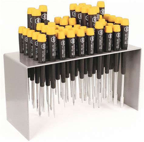 WIHA TOOLS, 50 Pieces, Hex/Phillips/Slotted/Torx Tip, ESD Safe Precision Screwdriver Set ...