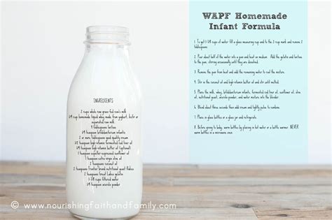 Homemade Infant Formula: Weston A. Price Foundation Recipe