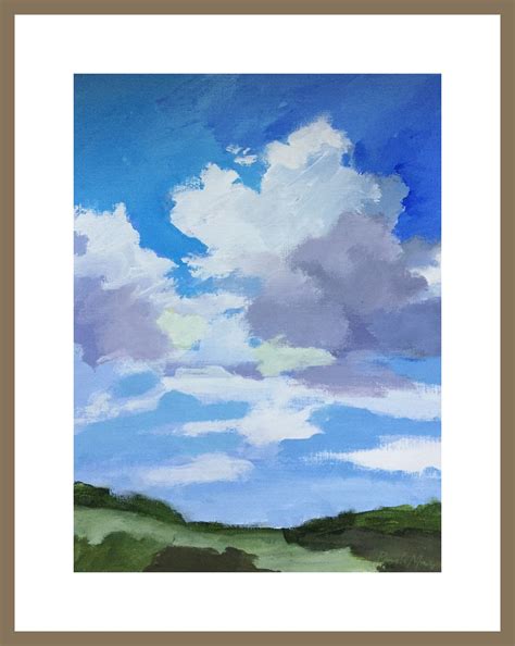 Original cloud painting landscape painting 9x12 acrylic on | Etsy | Cloud painting, Landscape ...