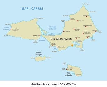 7 Isla Margarita Island Map Images, Stock Photos & Vectors | Shutterstock