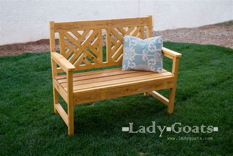 Ana White | Woven Back Bench - DIY Projects