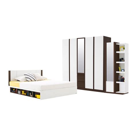 Koncept Furniture Bedroom Sets Patinal White ขาว 6 ฟุต - บริษัท เอสบี ...