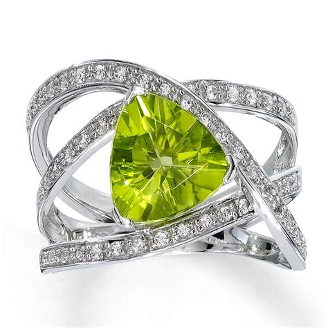 Love my August birthstone! | Jewelry | Pinterest | Peridot, White sapphire and Sapphire