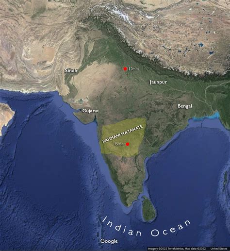 Delhi Sultanate Map 15th Century