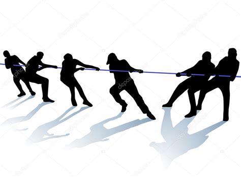 Tug-of-war — Stock Vector © scusi0-9 #2949315