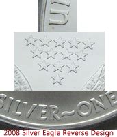 2008 With 2007 Reverse Silver Eagle Value - SAE Bullion Coin Price ...