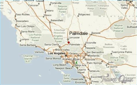 Palmdale map - Map of palmdale (California - USA)