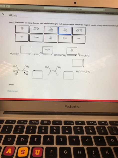 Solved 5. 100 points Meso-2,3-butanediol can be synthesized | Chegg.com