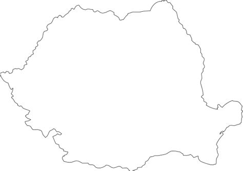 Romania Map Contour Clip Art at Clker.com - vector clip art online ...