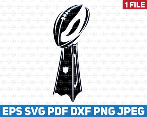 NFL Super Bowl 2020 Clipart Svg Vince Lombardi Trophy Vector | Etsy