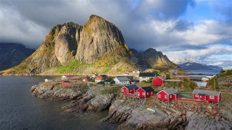 Reine Fishing Village at Lofoten Islands, Norway Stock Photo - Image of landscape, boat: 68499750