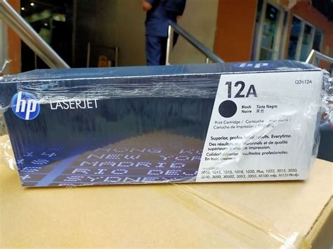 HP 12A Black Original LaserJet Toner Cartridge,, Computers & Tech ...