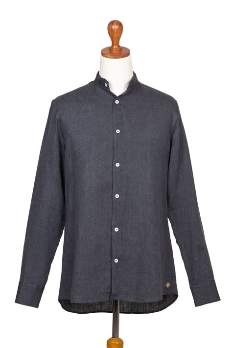 Men's 100% Irish Linen Shirt - Glenmore | NOVICA