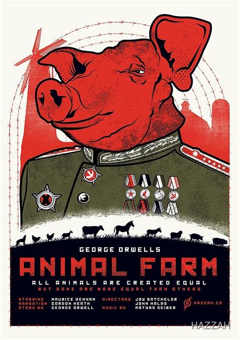 "Animal Farm Movie Poster" Posters by HAZZAH | Redbubble