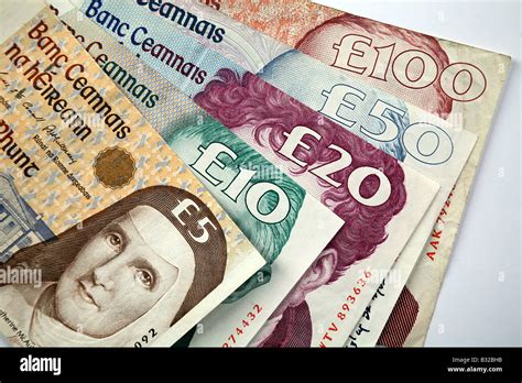 Selection of Irish Currency in the 1990's Stock Photo - Alamy