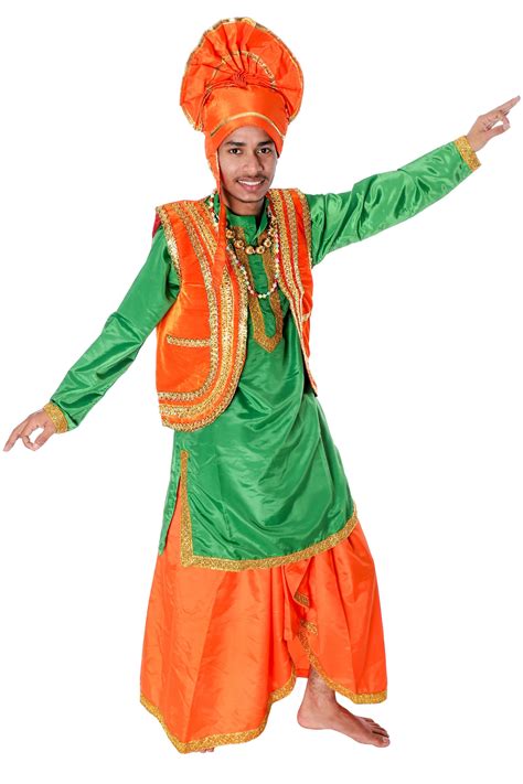 Bhangra Dance Costume For Boys (Green)