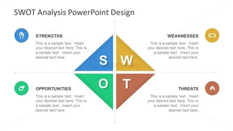 Diamond Shape SWOT Analysis PowerPoint - SlideModel