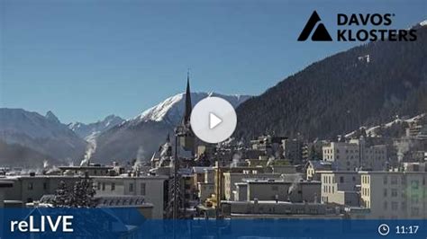 Live Webcam Davos Platz: Vista sopra Davos Platz