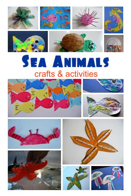 Sea Animal Crafts & Activities - No Time For Flash Cards