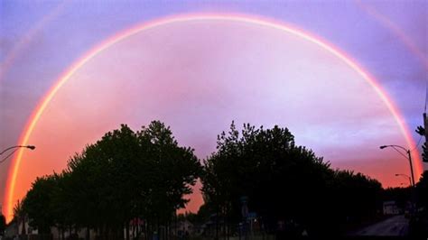 A rare triple rainbow seen in Moncton, N.B. following the funerals of ...