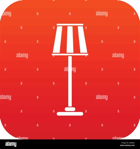 Floor lamp icon digital red Stock Vector Image & Art - Alamy