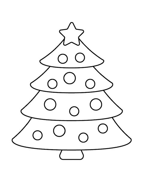 Christmas Tree Coloring Page - Etsy