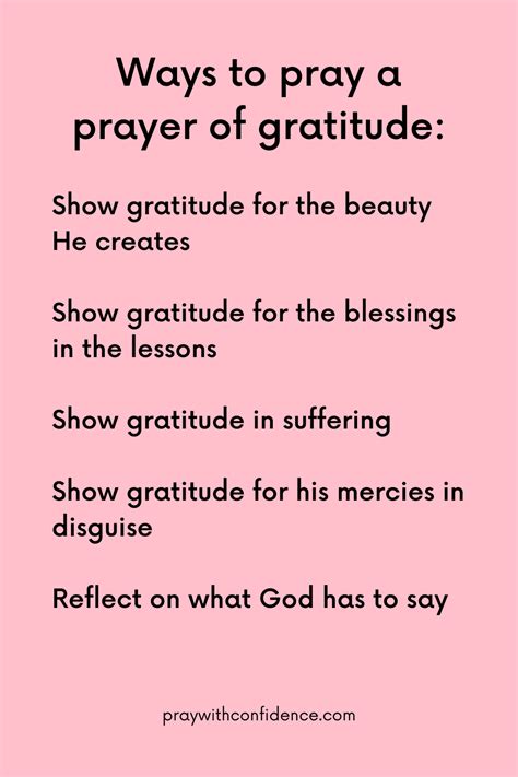 Short Prayer of Gratitude - Pray With Confidence