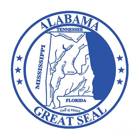 Alabama State Seal Digital Art by Bigalbaloo Stock | Fine Art America