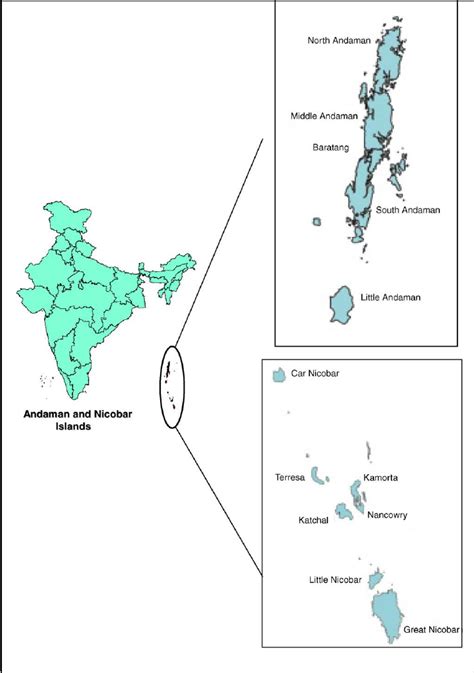 Political Map Of Andaman And Nicobar Islands