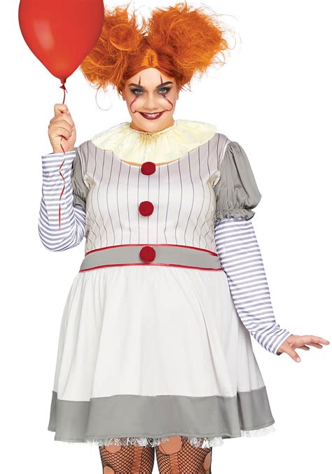 Adult's Plus Size Creepy Clown Costume