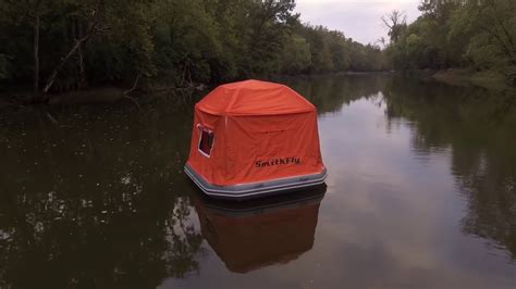 inflatable sea boat tent - YouTube