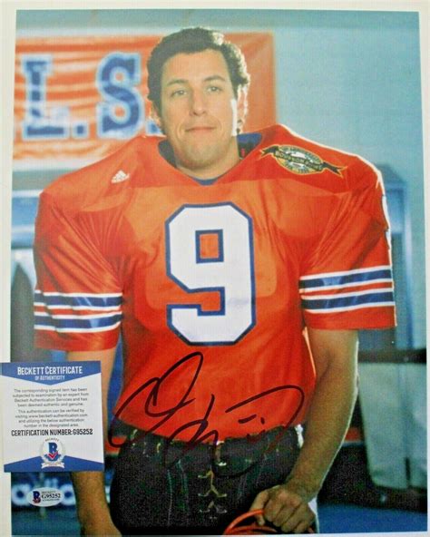 Adam Sandler Waterboy Signed 11X14 photo W/Beckett COA G95252 Bobby Boucher Collectible ...