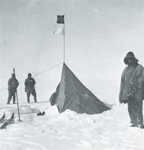 Amundsen's tent at the South Pole in Norwegian South Pole Expedition ...