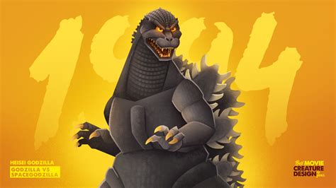 ArtStation - 1994 - Heisei Godzilla, Greco Westermann | Godzilla funny ...