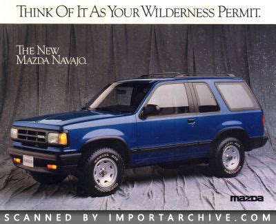 ImportArchive 1958-2018 / Mazda Navajo Brochure 1991‑1994 Free Preview ...