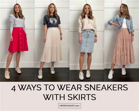 4 Ways to Wear Sneakers With Skirts - Merrick's Art