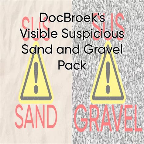 DocBroek's Visible Suspicious Sand and Gravel Pack Minecraft Texture Pack