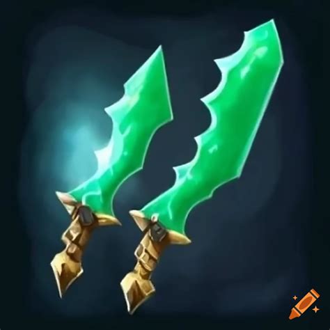 Jade stone combat weapons