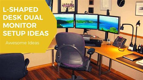 10 Awesome l-shaped desk dual monitor setup ideas - Wikihelp Expert Guide - Chairs, Computer ...