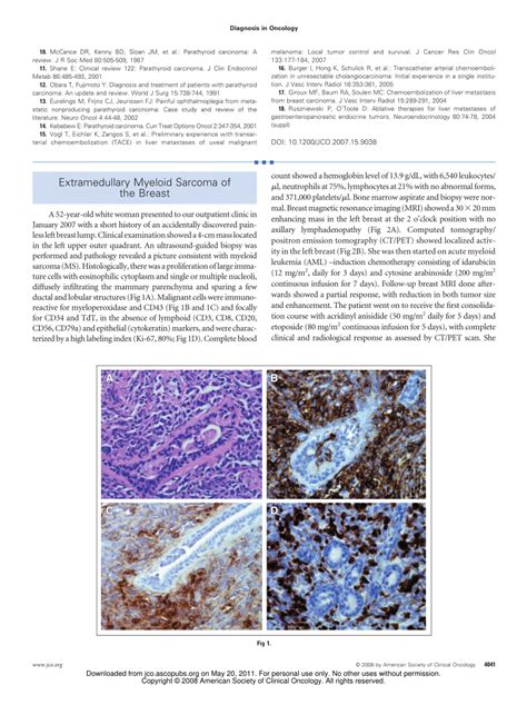 (PDF) Extramedullary Myeloid Sarcoma of the Breast