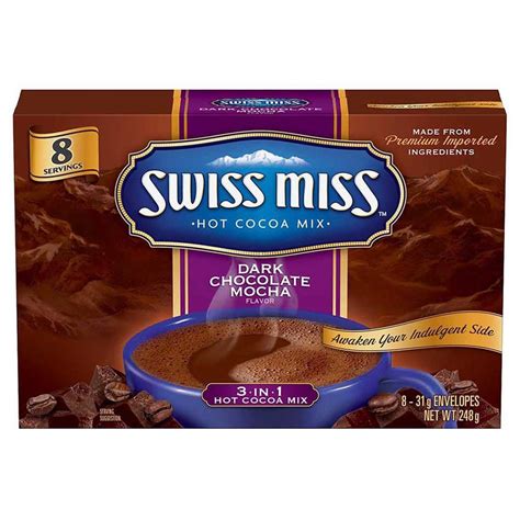 Swiss Miss Dark Chocolate Mocha Hot Cocoa Mix, 248 g : Amazon.in: Grocery & Gourmet Foods